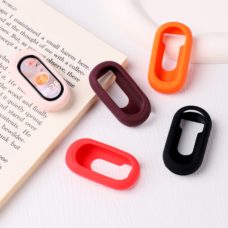 适用于小米手环10保护套8/9NFC柔软硅胶保护壳智能运动手环10亲肤透气替换腕带男女生八九十代通用夏天配件