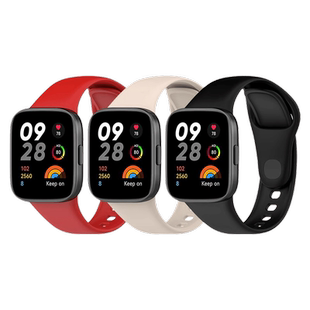 适用于小米红米Redmi watch3手表表带红米手表3代液态硅胶腕带智能运动手表青春版钉扣替换男女通用夏季配件
