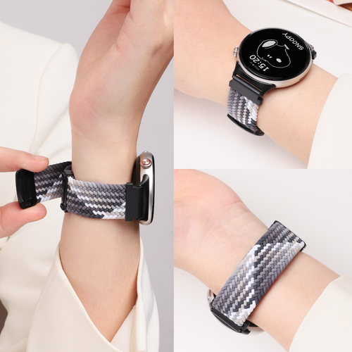 适用于vivowatch3/5表带磁吸扣编织回环腕带iqoowatch5智能运动手表watch2尼龙替换vivowatchgt1/2配件男女款