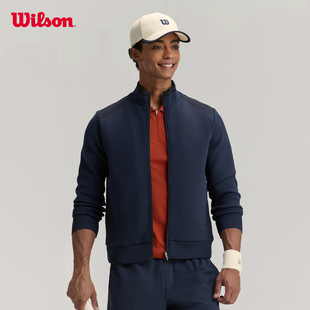 Wilson威尔胜官方秋冬男士 立领保暖棉服外套 飞织一体化百搭经典