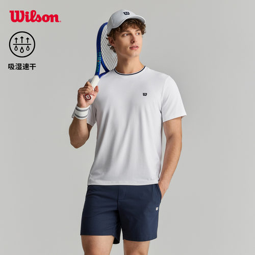 Wilson男士网球运动短袖T