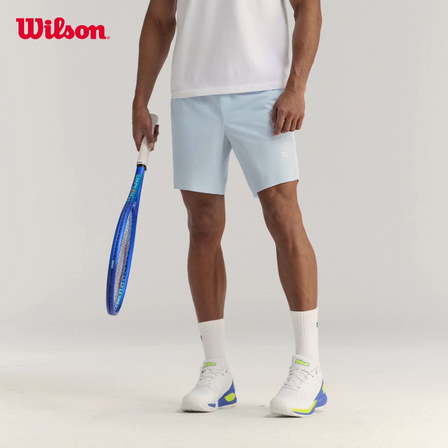 Wilson威尔胜官方夏季男士轻薄舒适弹力百搭网球运动梭织短裤