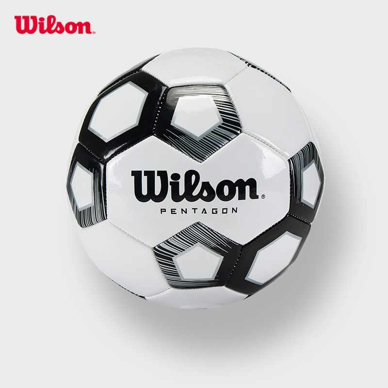 Wilson威尔胜官方简约黑白经典室外耐用足球PVC4号5号用球