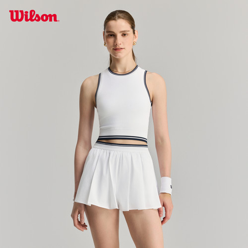 Wilson威尔胜26年夏季新款女士一体杯紧身舒适百搭网球运动背心
