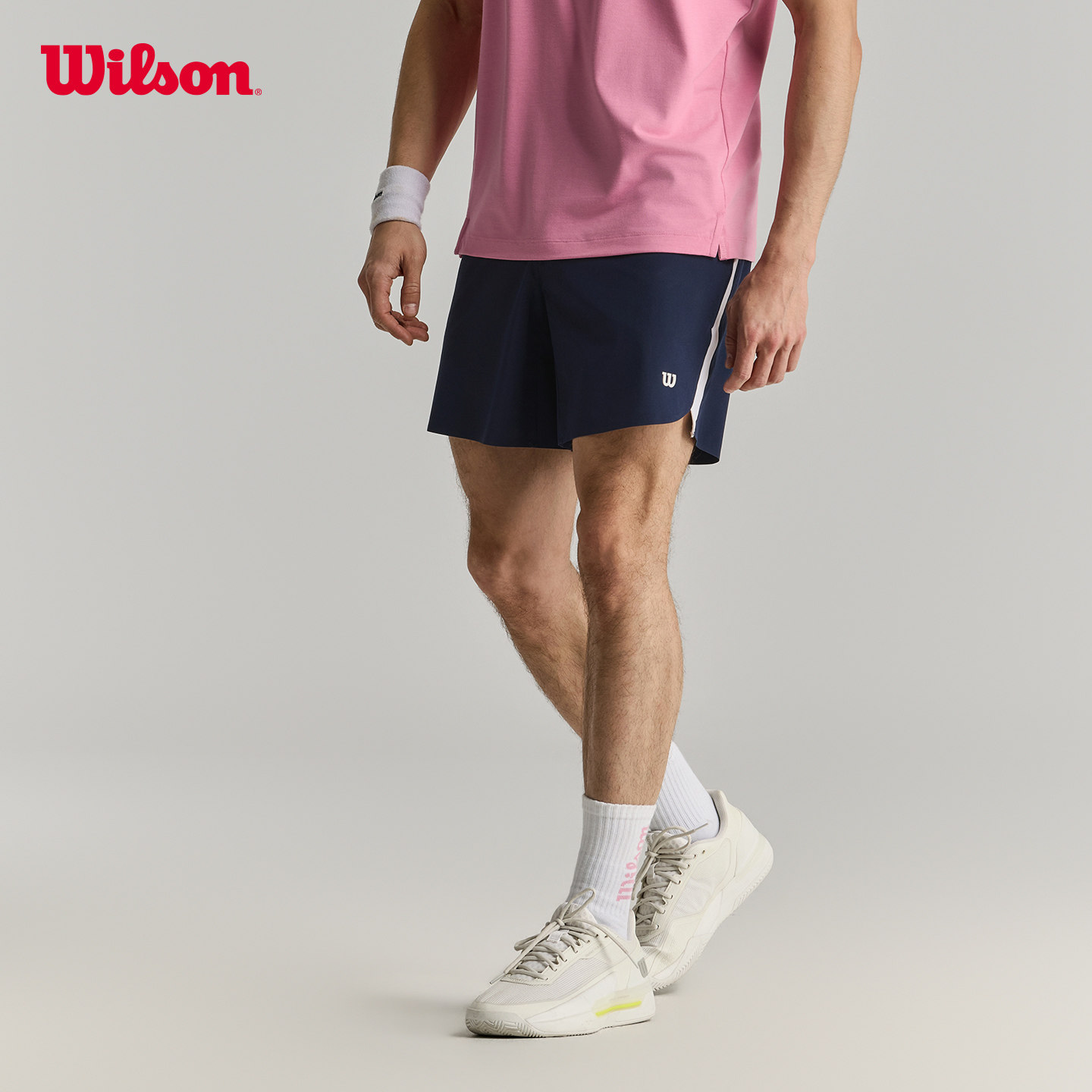 Wilson威尔胜官方夏季男士轻薄舒适弹力百搭网球运动梭织短裤
