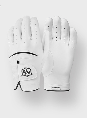 Wilson威尔胜官方高尔夫手套男CONFORM白色羊皮手套干爽透气配饰