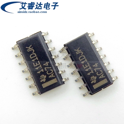 全新原装 SN74AC74DR 丝印 AC74 贴片 SOP-14 3.9mm 逻辑芯片 IC