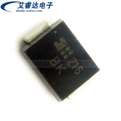 全新原装 SMBJ14CA-13-F  丝印BK  封装SMB  瞬态抑制二极管(TVS)