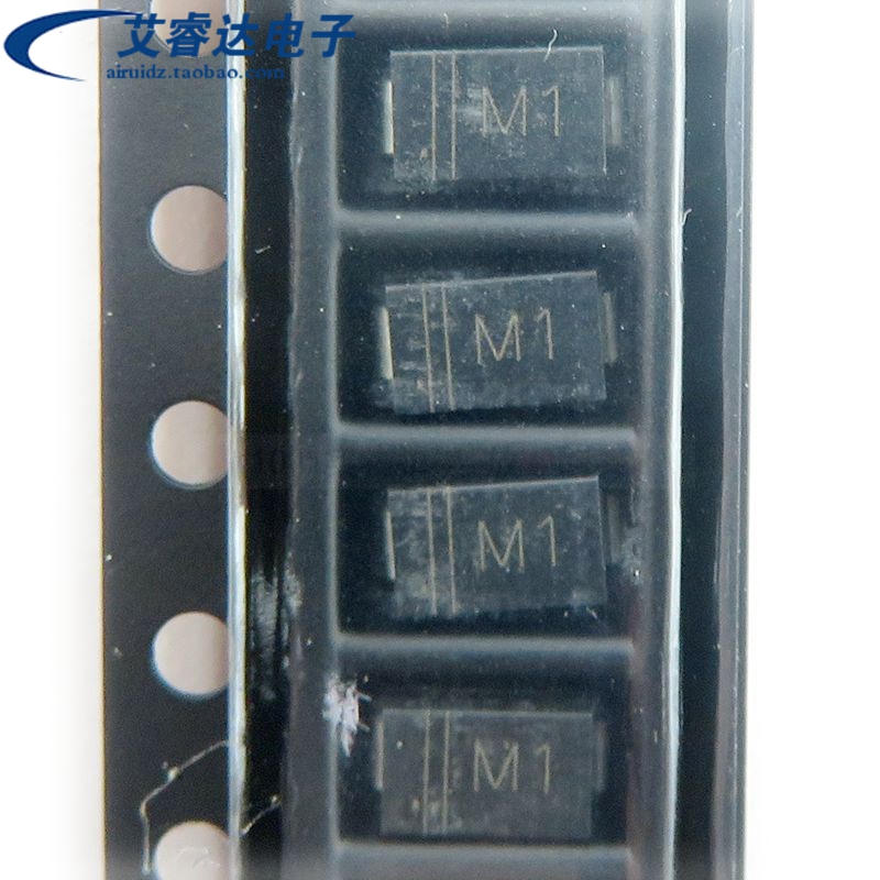 全新DIOS 1N4001 M1 SMA/DO-214AC封装 1A 50V整流二极管 20个