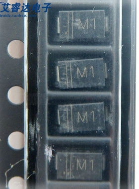 全新DIOS 1N4001 M1  SMA/DO-214AC封装  1A 50V整流二极管  20个