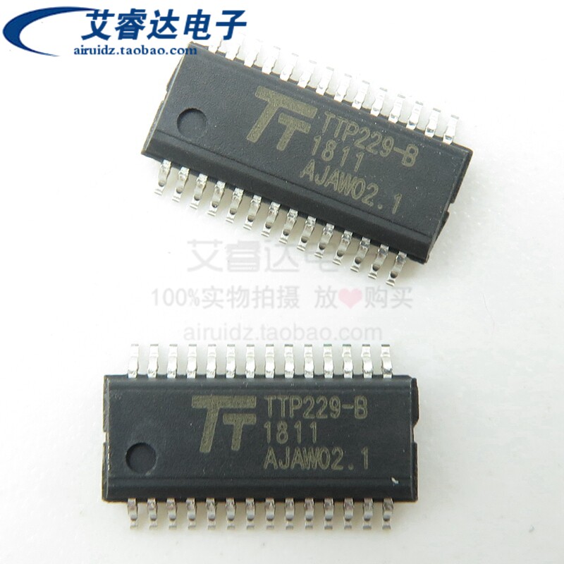 全新原装 16键触摸芯 TTP229-BSF SSOP28 16键电容式触摸开关