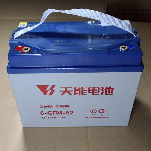 天能6-GFM-62免维护牵引动力电池