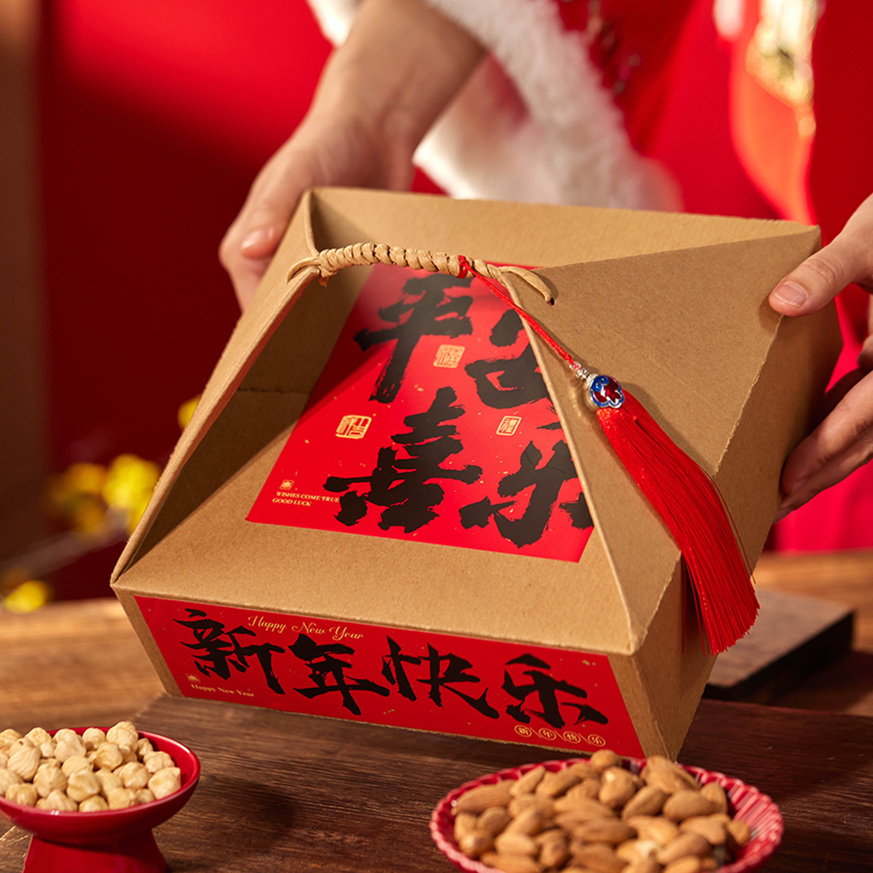 1-3斤年糕牛皮纸包装礼盒