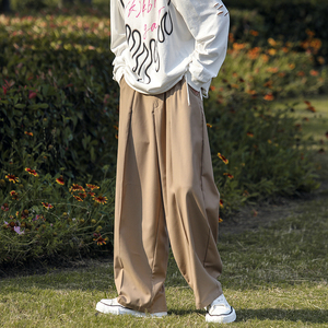 高级小众垂感复古阔腿裤拖地男女长裤宽松质感西裤男女 D510/P60，男装西裤，星座206（原A221）