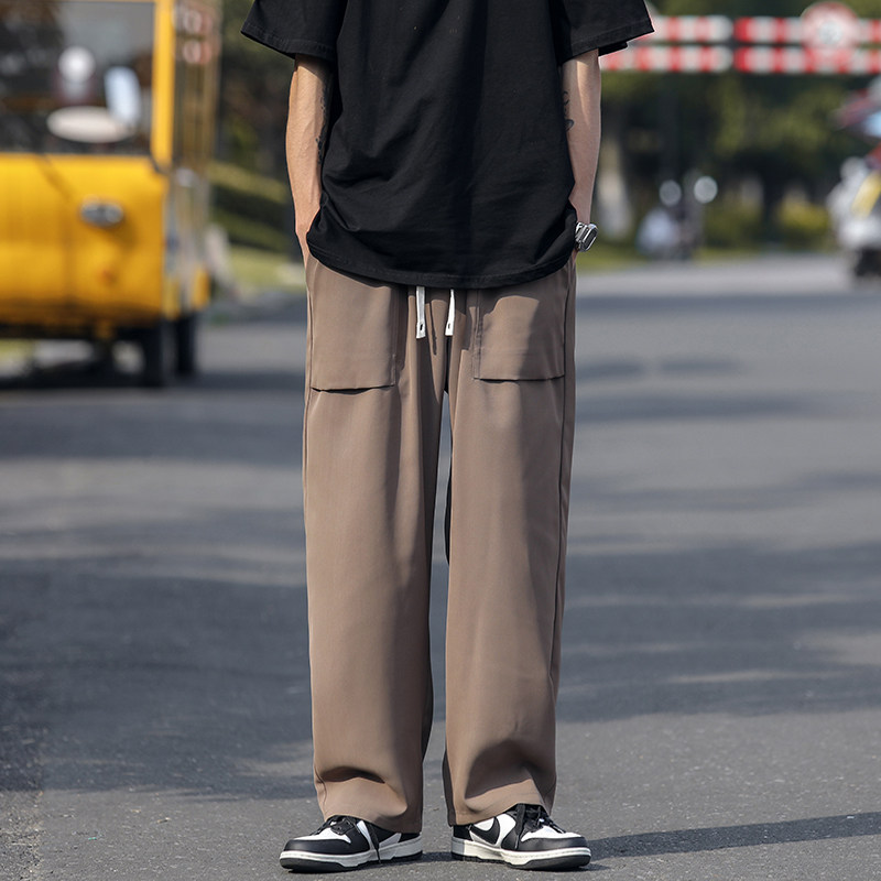 2026夏季薄款男士休闲长裤秋季潮牌速干男运动裤冰丝男裤D511/P40,女装休闲裤,星座206（原A221）