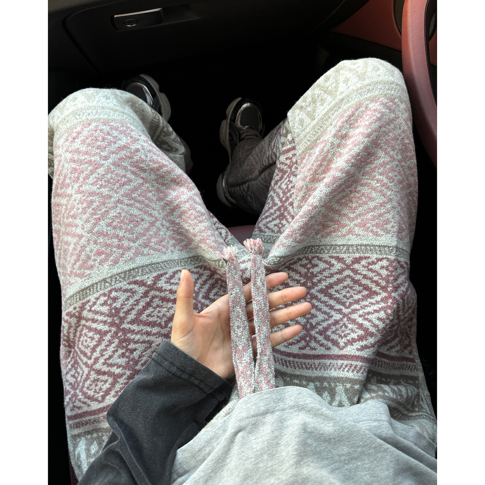 脏脏风裤子男款秋冬民族风提花阔腿裤vintage直筒休闲裤D588/P55，男装民族服装，星座206（原A221）