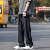 薄款冰丝裤男凉感宽松休闲大码裤子新款速干男士直筒裤潮D511/P40，男装休闲裤，星座206（原A221）