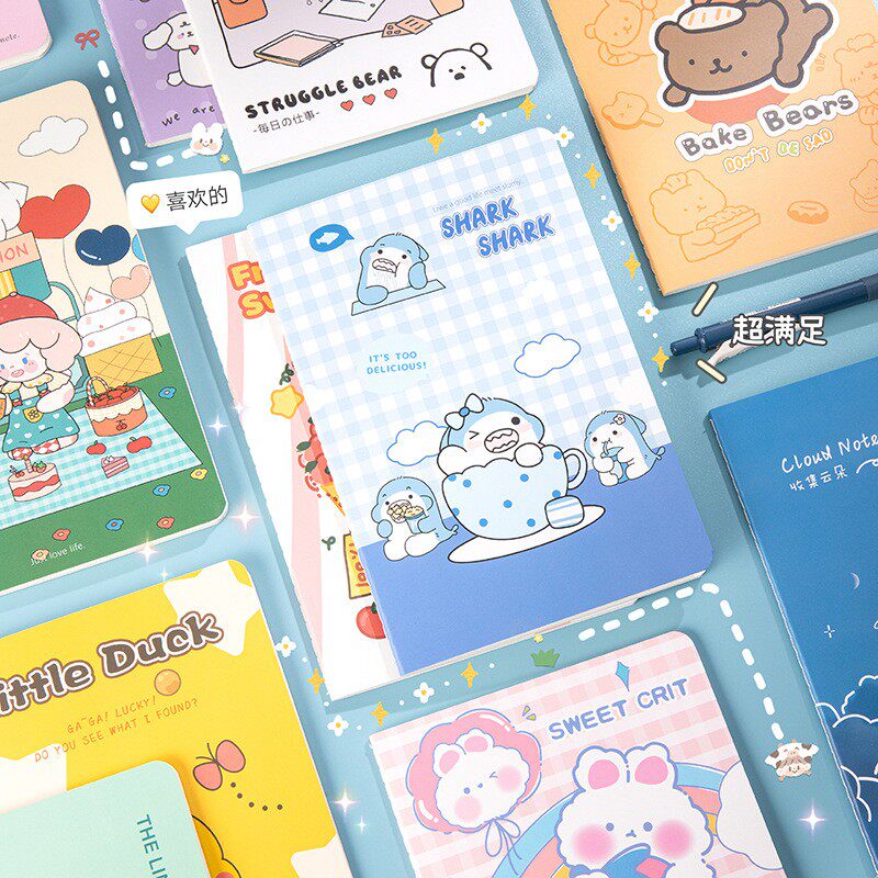 a5车线本子可爱卡通图案笔记本学生学习文具笔记本学生奖品小礼品