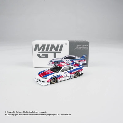 1/64 MGT尼桑Silvia S15 LBWK 白色12号 盒装  合金封闭模型