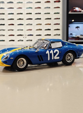 1/18 CMC 法拉利250GTO #112蓝车黄拉花 M-252 合金全开模型