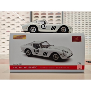 10白色 法拉利250GTO右舵版 CMC 合金全开模型