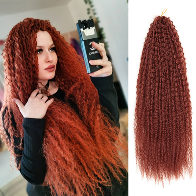 Brazilian Afro Kinky Curly Crochet Braid Yaki 20-28''玉米须