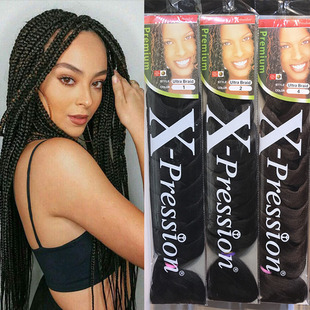 X-pression Jumbo braid非洲黑人脏辫假发expression Ultra Braid