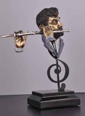 音符雕塑像咖啡厅配饰创意摆件