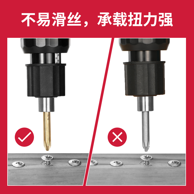 邦远十字电批头磁性M5电动螺丝刀头加长渗碳加硬电起子头优质批嘴-封面