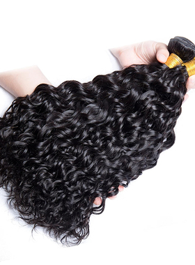 9A peruvian real human hair bundles extensions water wave
