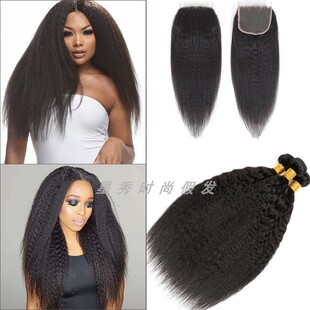 9A Brazilian human hair bundles kinky straight巴西人发发帘