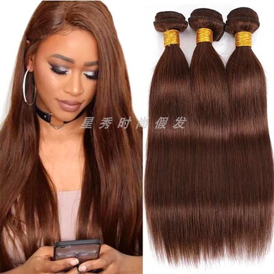 brown hair extensions Brazilian human hair bundles棕色人发9A