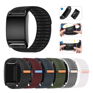 适用Whoop4.0智能手表尼龙回环手环表带海浪帆布腕带运动替换腕带