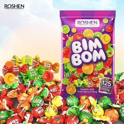 俄罗斯进口如胜水果硬糖多口味