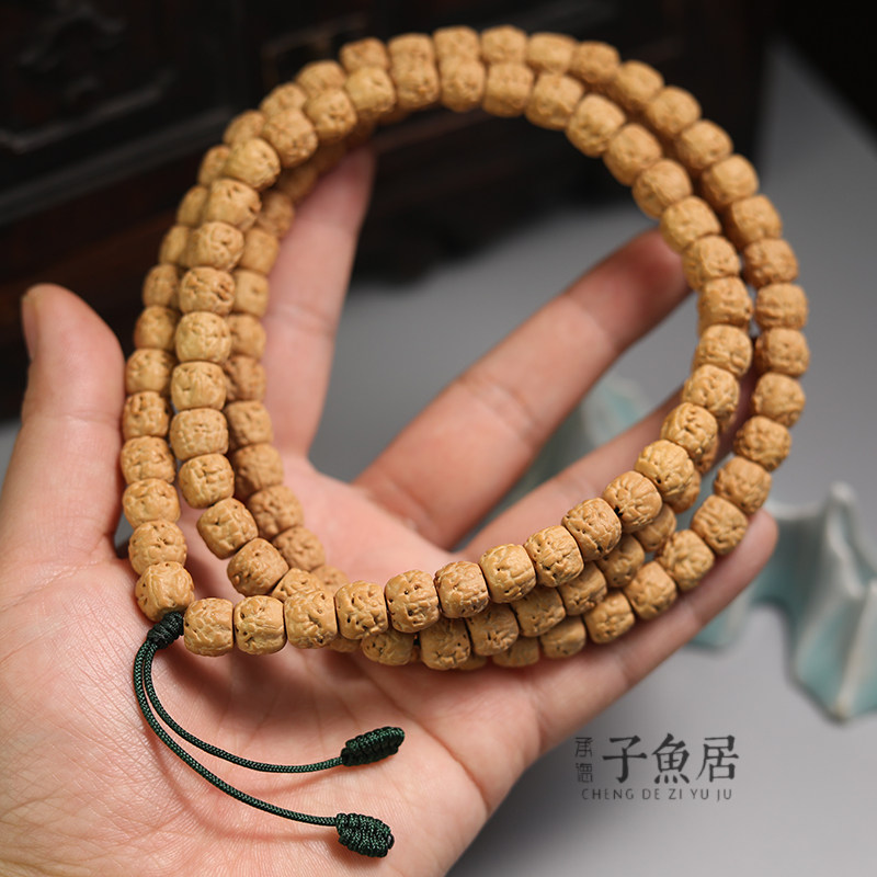 金刚菩提子五瓣小金刚10mm佛手小金刚玄武纹三日红108颗念珠佛珠