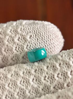 天然湖北原矿高瓷玉化斜切隔珠7.7mm无优化DIY散珠佛珠配饰无泡油