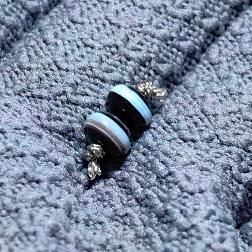 千年至纯黑白药师珠缠丝玛瑙