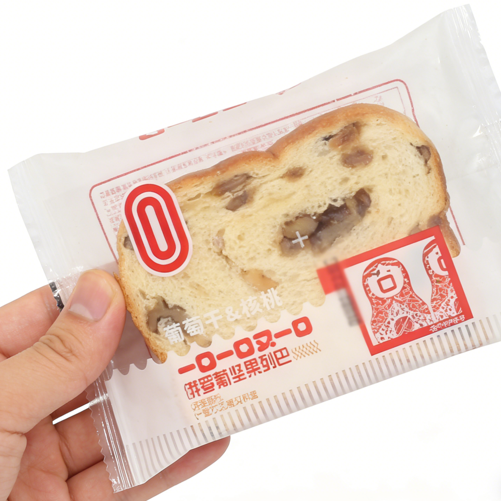 一口一口又一口俄罗斯坚果列巴大核桃仁葡萄干红豆面包片零食早餐