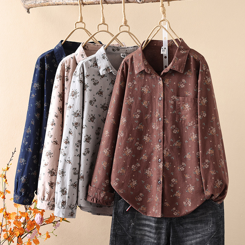 磨毛棉加厚保暖衬衫2025秋冬