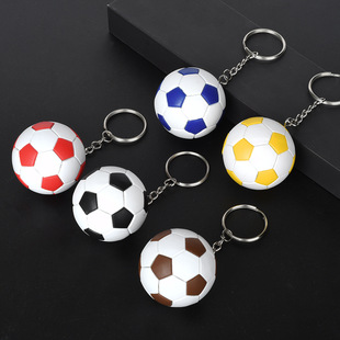 跨境创意足球钥匙扣体育运动会仿真球类钥匙链小礼物包包挂件批发