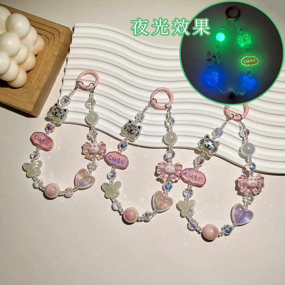 亚克力卡通可爱小猫咪cute手机链