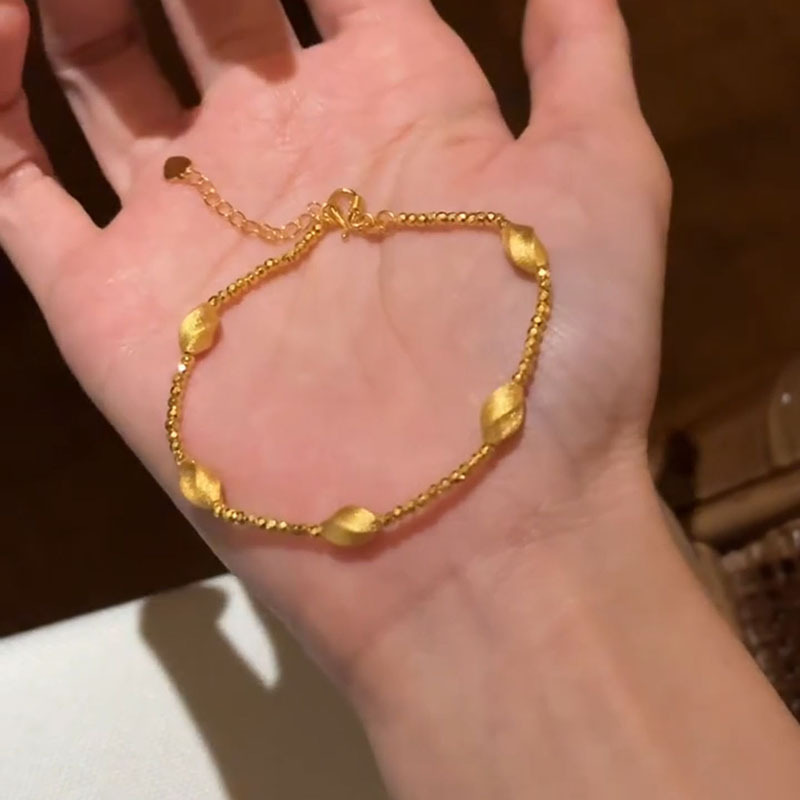 小红书爆款拉丝工艺绸缎细款手链小众精致简约高级感饰配一件代发