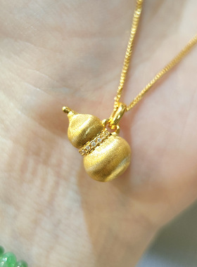 小红书爆款金葫芦项链高颜值设计轻奢个性小众时尚潮流百搭饰品女