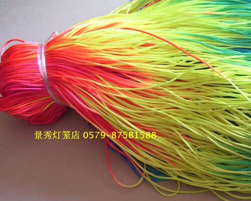 红辣椒中国结挂串中间连线配件尼龙彩色丝线 0.5元一米 1.5毫米