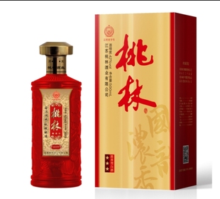 江苏桃林酒业42度浓香型白酒桃林三星一箱六瓶