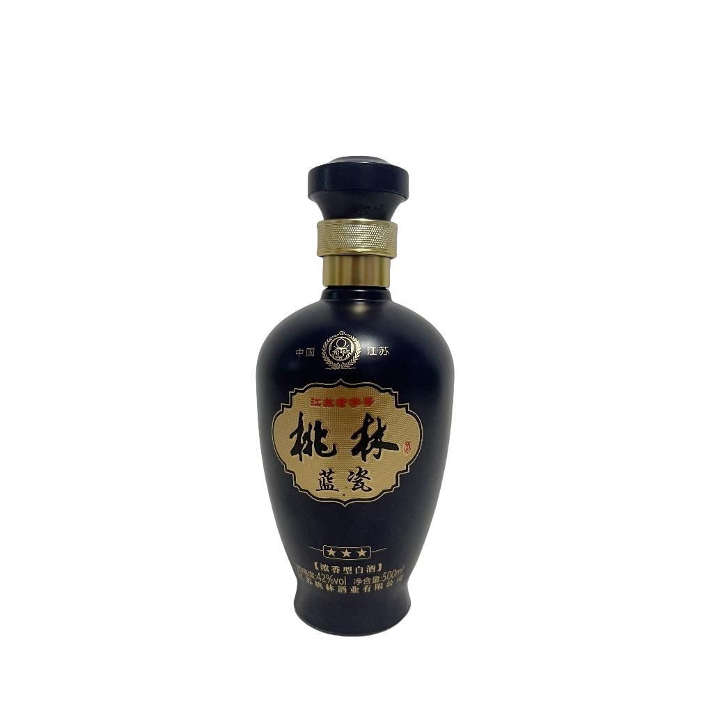 江苏桃林酒业桃林42度浓香型固态法白酒500ml/瓶-三星桃林蓝瓷