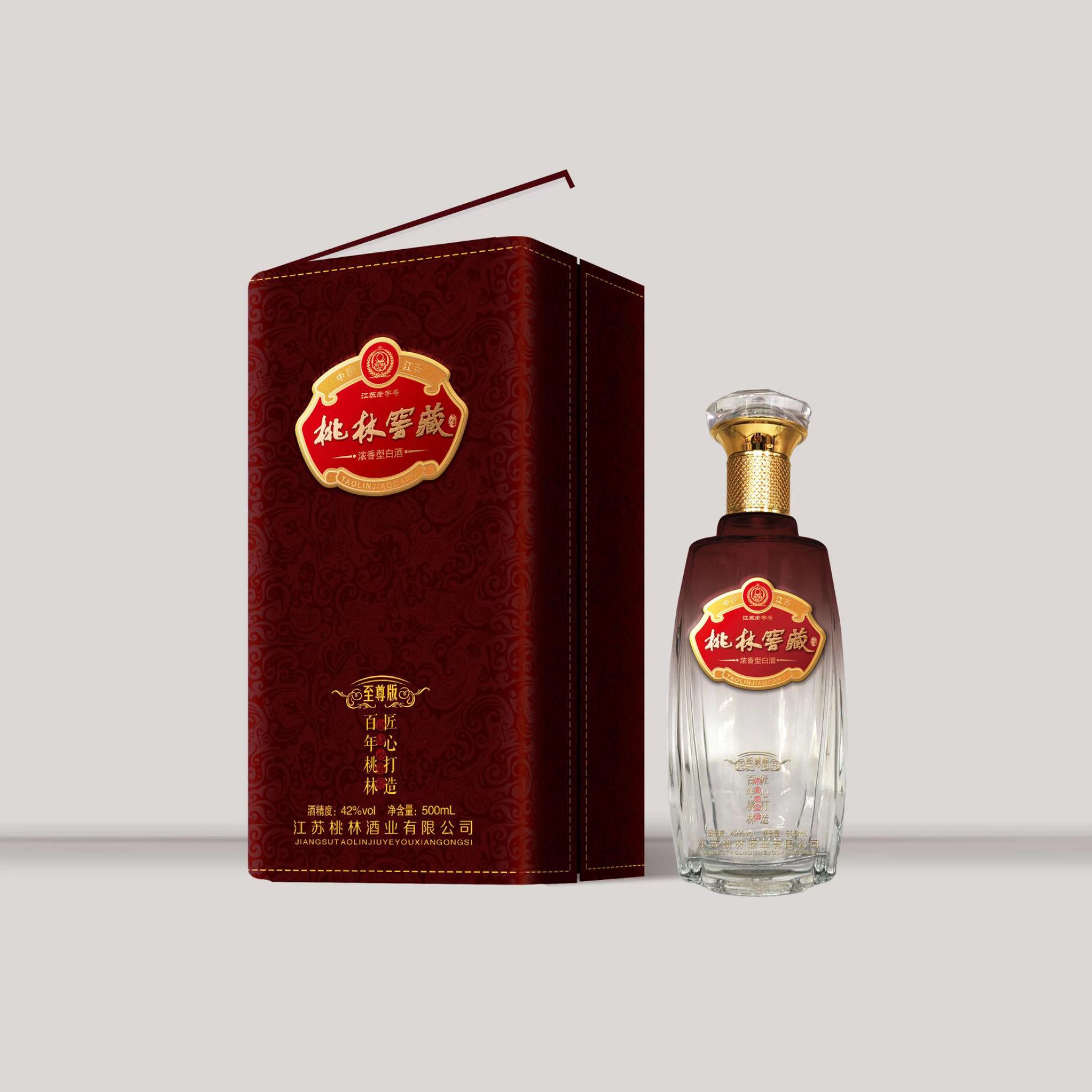 江苏桃林酒业优质产品42度浓香型白酒-桃林窖藏(至尊版精包装)