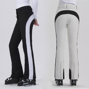 gsousnow滑雪裤女防水修身双板透气雪裤防风加棉保暖雪地裤冲锋裤