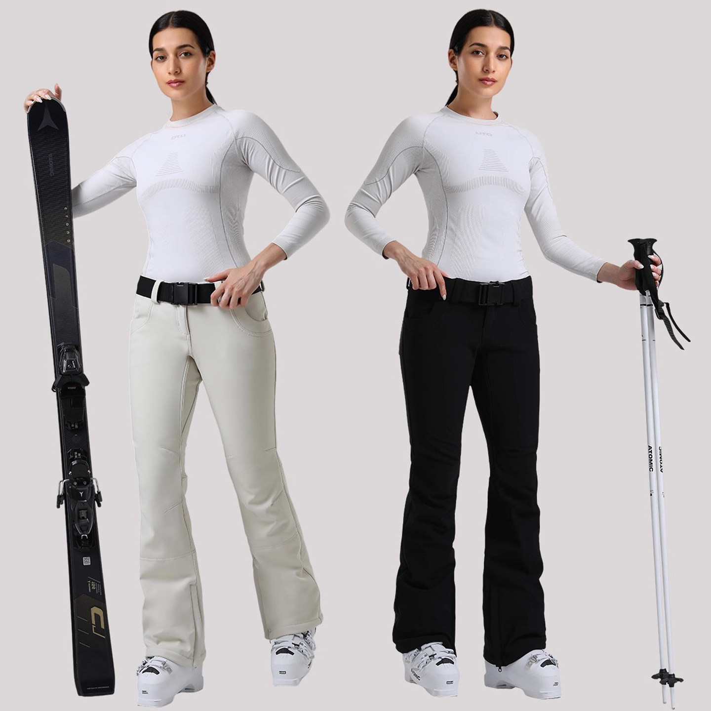 gsousnow弹力修身防水保暖滑雪裤