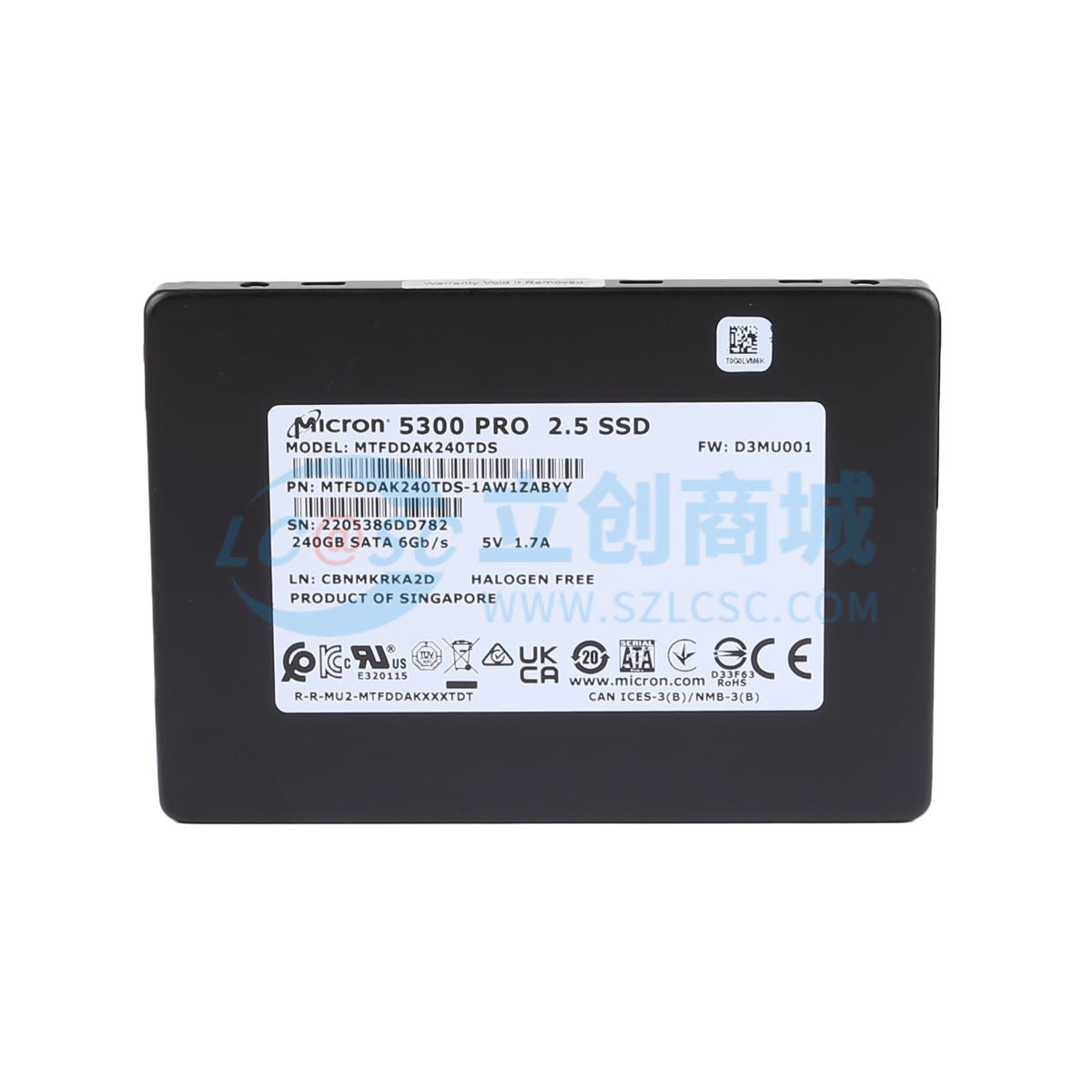 全新原装 MTFDDAK240TDS-1AW1ZABYY 存储产品 正品